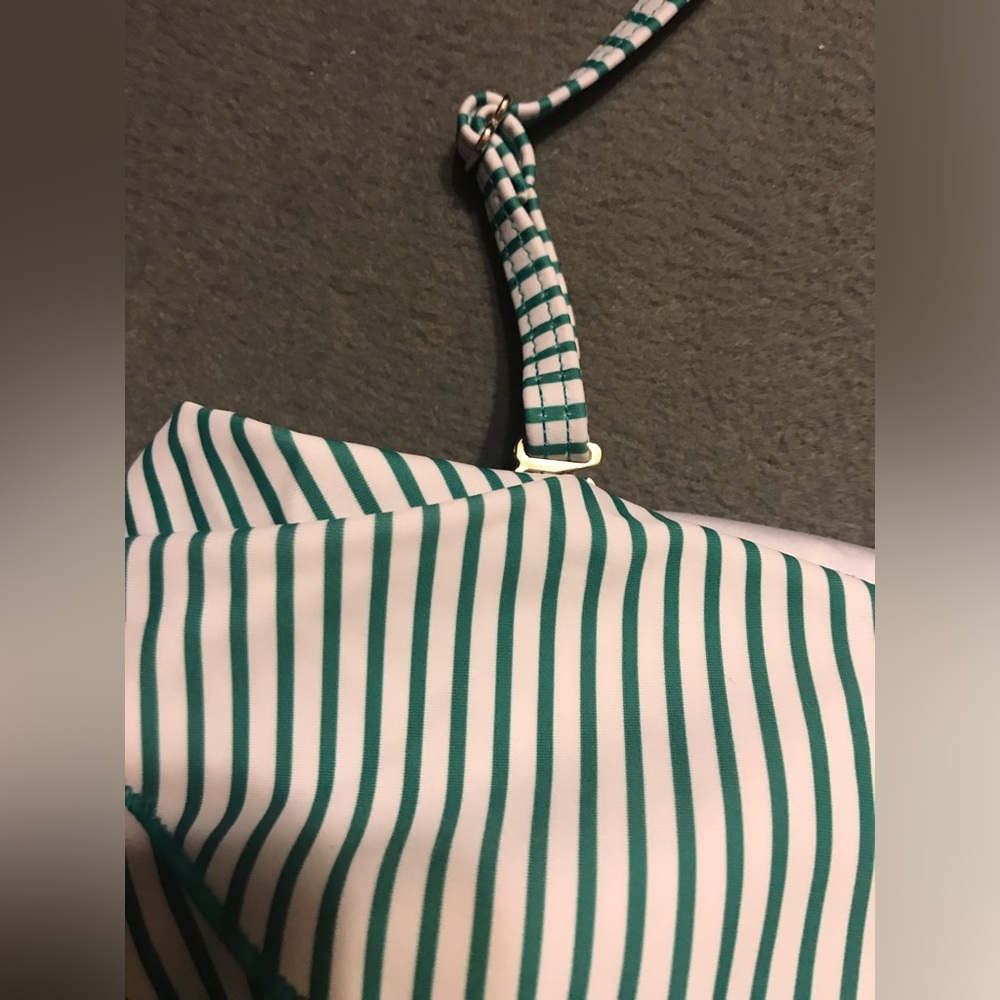 NEW Striped Ruffle Bikini - Picture 13 of 16